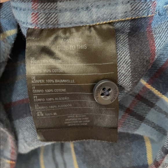 Volcom Modern Fit Flannel Size L - Picture 6 of 7